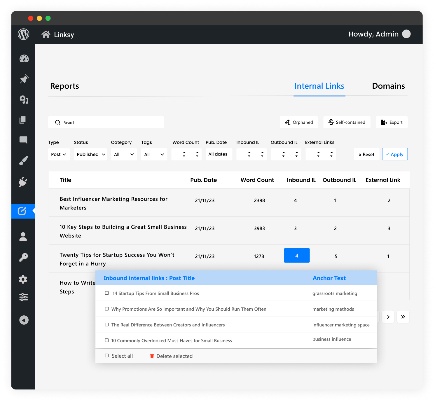 Linksy - Best Internal Link Building WordPress Plugin